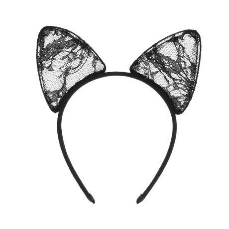 MAISON CLOSE Lace headband Le Félin Les Romantiques Black