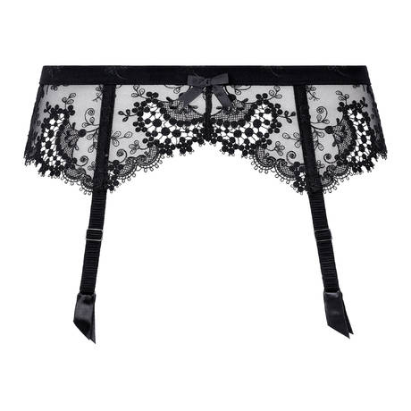SIMONE PÉRÈLE Garter belt Wish Black