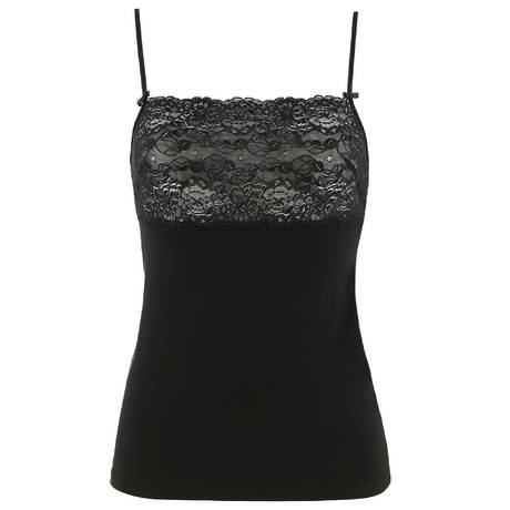 CALIDA Thin straps tank Sensual Secrets Black