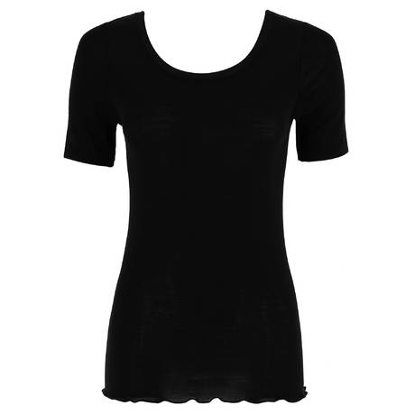 CALIDA Wool and silk t-shirt True Confidence Black