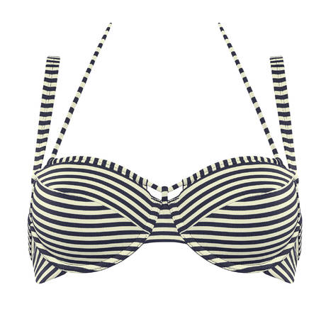 MARLIES DEKKERS Balconette bikini top Holi Vintage Blue Ecru