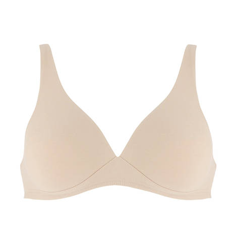HANRO Soutien-gorge sans armatures Cotton Sensation Beige