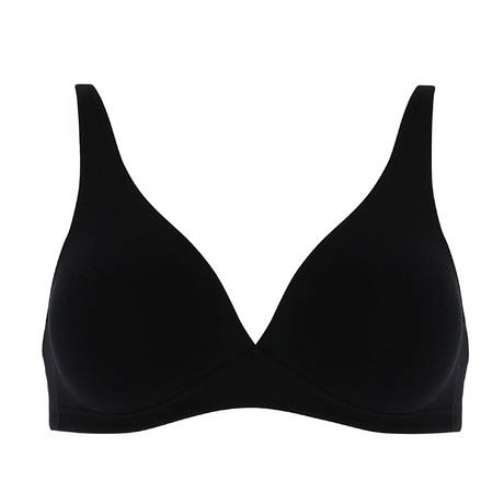 HANRO Cotton wireless bra Cotton Sensation Black