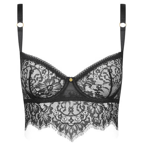 MAISON CLOSE Lace bustier Inspiration Divine Black