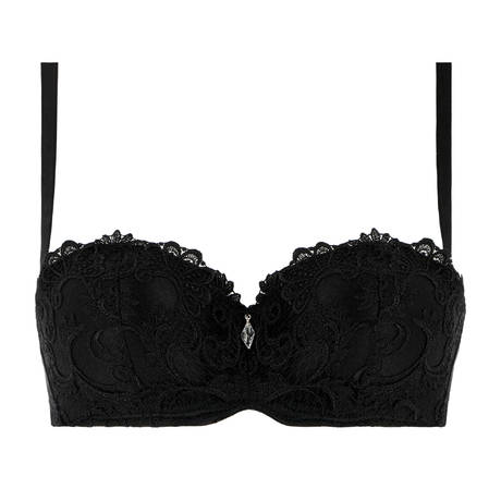 LISE CHARMEL Padded bandeau bra Dressing Floral Black