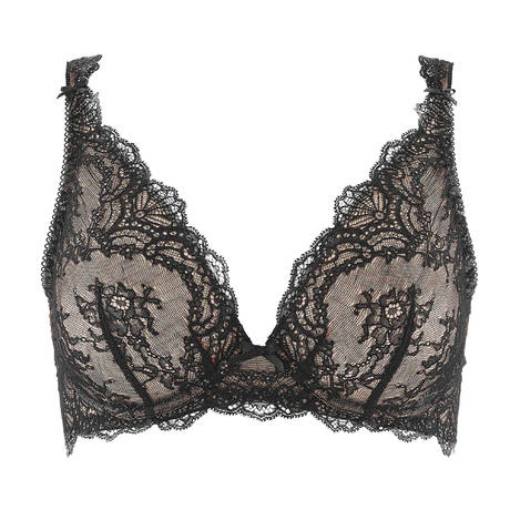 AUBADE Lace triangle bra Danse des Sens Black