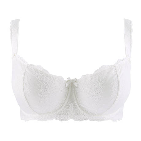 AUBADE Lace Plus-size demi-cup bra Danse des Sens Opale