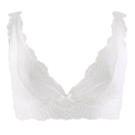 AUBADE Lace wireless triangle bra Danse des Sens Opale