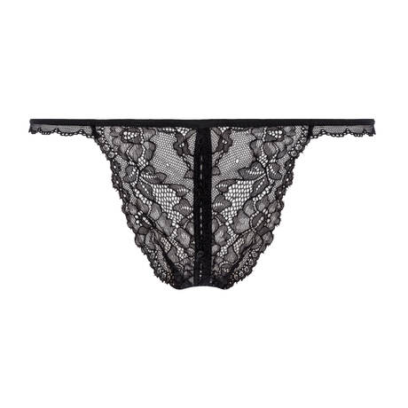 MAISON CLOSE Open brief Le Petit Secret Dentelle Black
