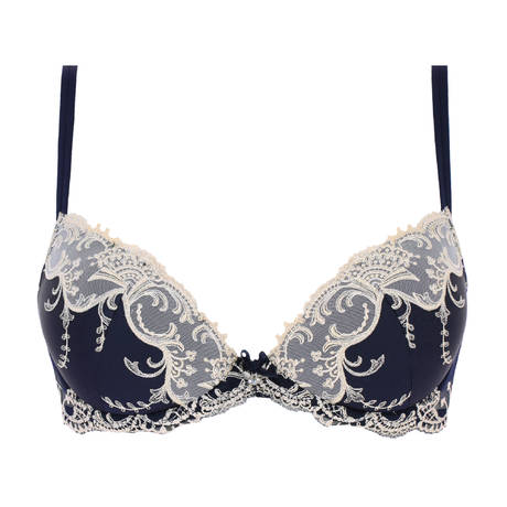 LISE CHARMEL Soutien-gorge coques en soie Splendeur Soie Splendeur Marine