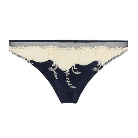 LISE CHARMEL Silk Tanga Splendeur Soie Splendeur Marine