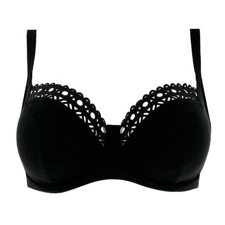 LISE CHARMEL Demi-cup fitting bikini top Ajourage Couture Black