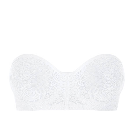 WACOAL Lace Bandeau bra Halo Lace Ivory