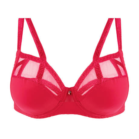 LOUISA BRACQ Full-cup bra Série Rouge à lèvres