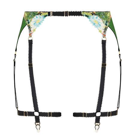 EDGE O' BEYOND Garter belt Sally Vert Floral