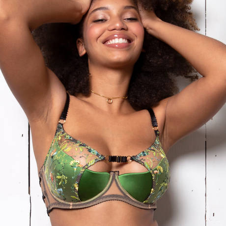 EDGE O' BEYOND Soutien-gorge armatures Sally Vert Floral