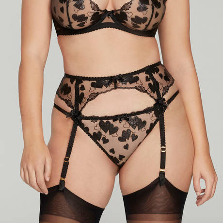 AGENT PROVOCATEUR Garter belt Milena Black