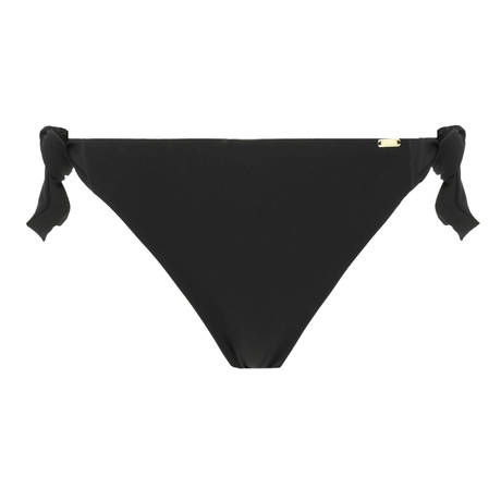 LIVIA Bas de maillot de bain slip lacets Juste Portofino Noir