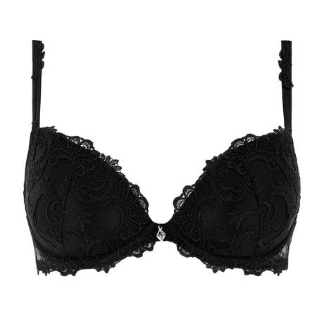 LISE CHARMEL Padded bra with enhanced padding Dressing Floral Black