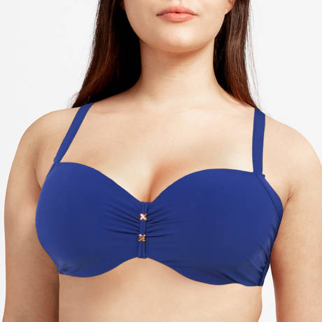 CHANTELLE Padded bikini top Escape Mazarine Blue