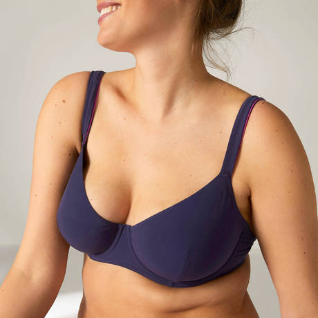 SIMONE PÉRÈLE Haut de maillot de bain emboitant Liv Minuit