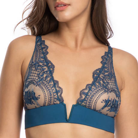 I.D. SARRIERI Soutien-gorge triangle Love in Portofino Endless Blue