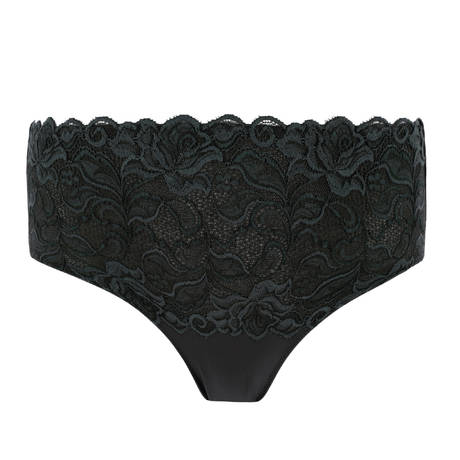 WACOAL Culotte haute lissante en dentelle Églantine Noir