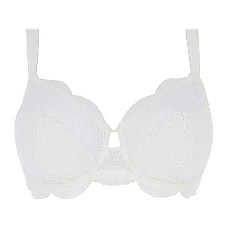 SIMONE PÉRÈLE Lace full-cup bra with deep cups Karma Nude