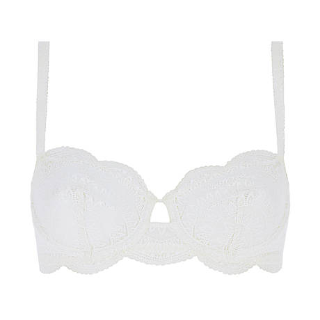 SIMONE PÉRÈLE Lace demi-cup bra Karma Nude