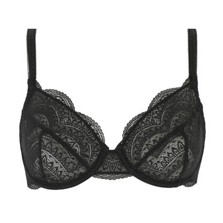 SIMONE PÉRÈLE Lace full-cup bra Karma Black