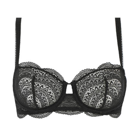 SIMONE PÉRÈLE Lace demi-cup bra Karma Black