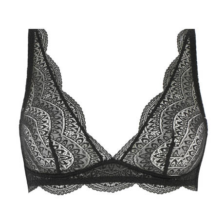 SIMONE PÉRÈLE Lace Triangle bra Karma Black