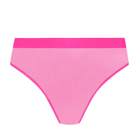 MAISON CLOSE High-waisted thong Corps à Corps Néon Rose Fluo