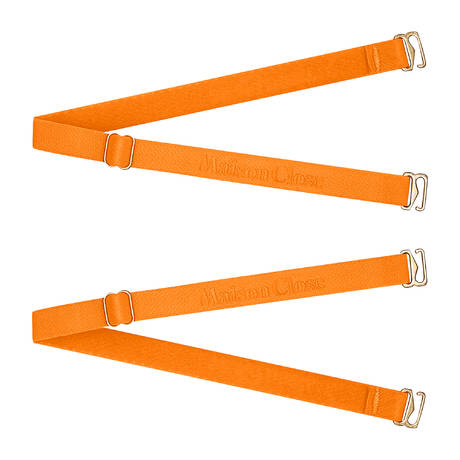 MAISON CLOSE Thong elastics Corps à Corps Néon Orange Fluo