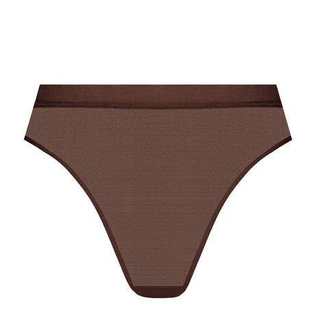 MAISON CLOSE High-waisted thong Corps à Corps Chocolat Doré