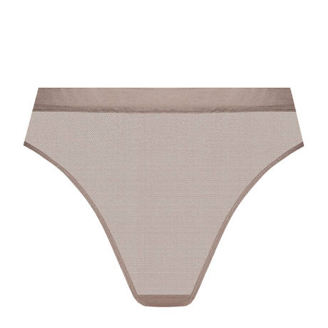 MAISON CLOSE High-waisted thong Corps à Corps Taupe Doré