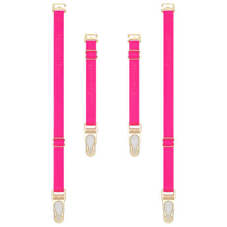 MAISON CLOSE Suspenders Corps à Corps Néon Rose Fluo