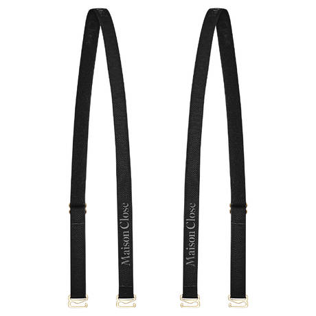 MAISON CLOSE Bra and bodysuit straps Corps à Corps Noir Doré