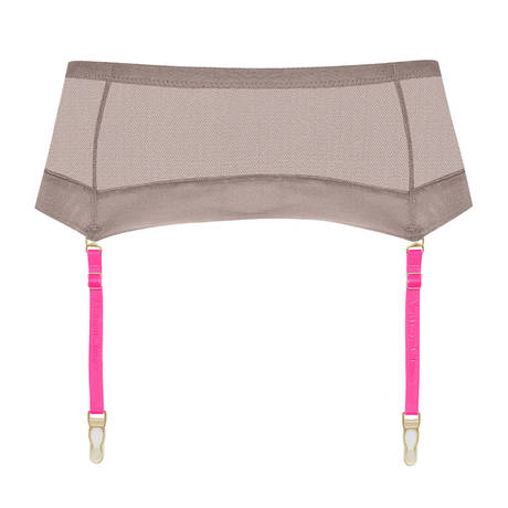 MAISON CLOSE Garter belt with removable suspenders Corps à Corps Taupe Doré