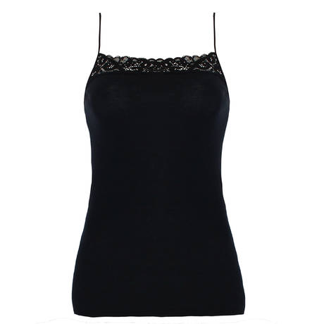 HANRO Caraco en coton Moments Noir