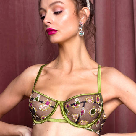 STUDIO PIA Balconette bra Sofia Jungle