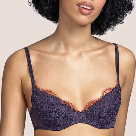 SARDA Lace push-up bra Margaret Evening Blue