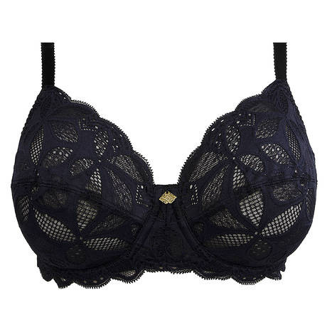 ANTIGEL Lace full-cup bra Stricto Sensuelle Black