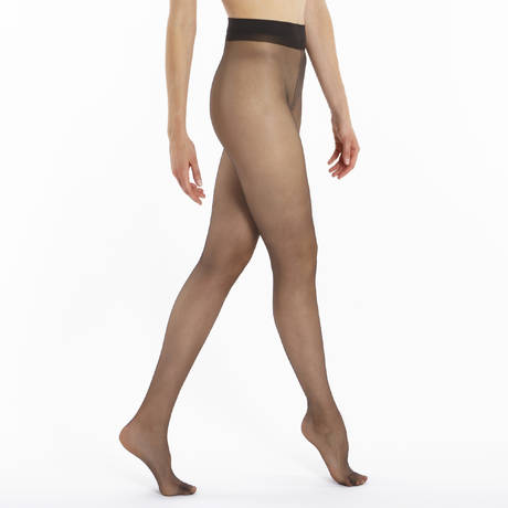 LE BOURGET 15-denier microfiber Tights Transparent Nearly Black