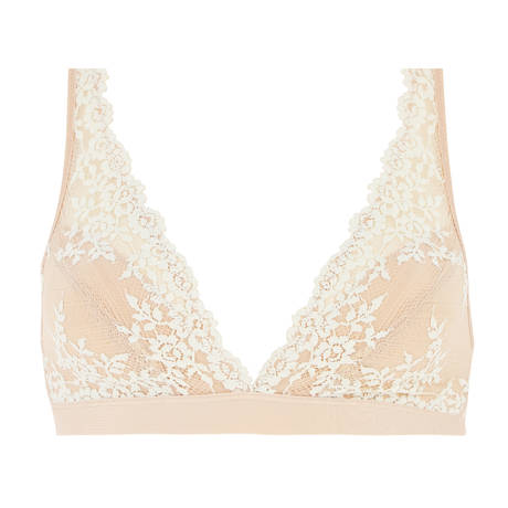 WACOAL Lace Triangle bra Embrace Lace Naturally Nude/Ivoire