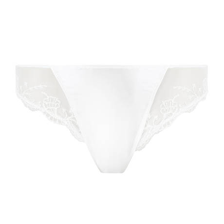 LISE CHARMEL Slip fantaisie en soie Splendeur Soie Ecru Nacre
