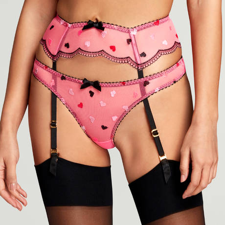 AGENT PROVOCATEUR Garter belt Conny Pink/Black