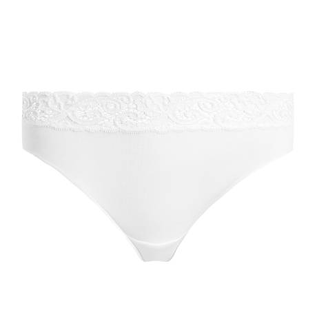 HANRO Slip en coton Moments Blanc