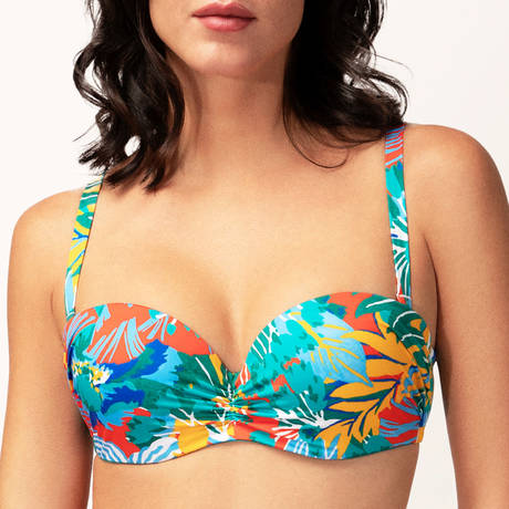 EMPREINTE Underwire Bandeau bikini top Color Color