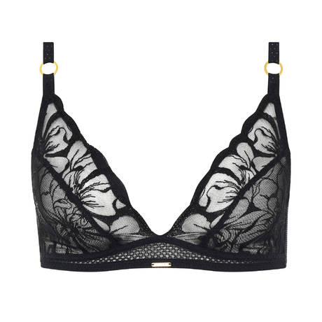 CHANTELLE Triangle bra Fleurs Black
